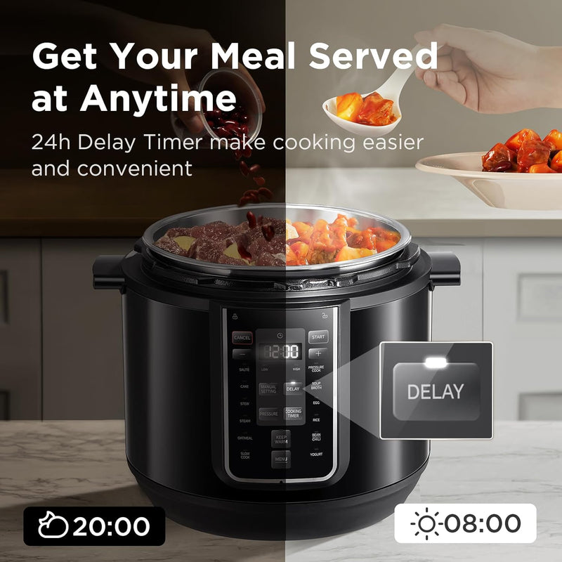 Pressure Cooker 6L 70% Faster 14 Presets Nourish