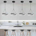 Round Pendant Light Brightness Adjustable 10%-100% 3000K (3Pack)