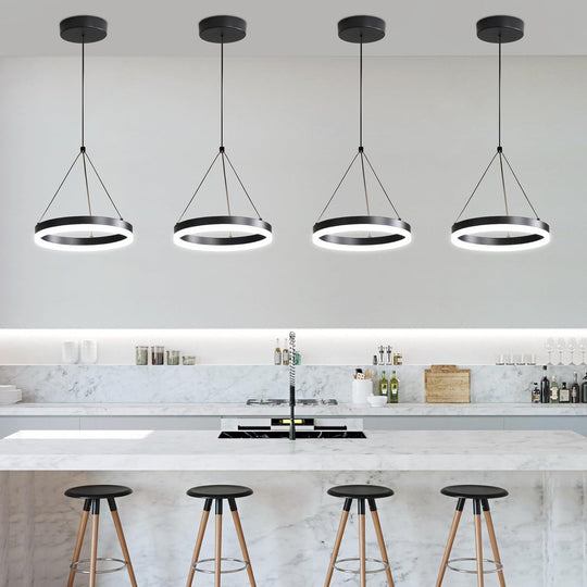 Round Pendant Light Brightness Adjustable 10%-100% 3000K (3Pack)