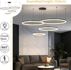 Round Pendant Light Brightness Adjustable 10%-100% 3000K (3Pack)