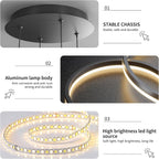 Round Pendant Light Brightness Adjustable 10%-100% 3000K (3Pack)