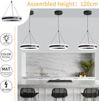 Round Pendant Light Brightness Adjustable 10%-100% 3000K (3Pack)