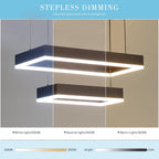 Round Pendant Light Brightness Adjustable 10%-100% 3000K (3Pack)