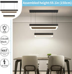 Round Pendant Light Brightness Adjustable 10%-100% 3000K (3Pack)