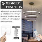 Round Pendant Light Brightness Adjustable 10%-100% 3000K (3Pack)