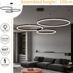Round Pendant Light Brightness Adjustable 10%-100% 3000K (3Pack)