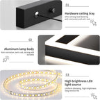 Round Pendant Light Brightness Adjustable 10%-100% 3000K (3Pack)
