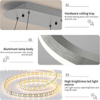 Round Pendant Light Brightness Adjustable 10%-100% 3000K (3Pack)