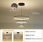Round Pendant Light Brightness Adjustable 10%-100% 3000K (3Pack)