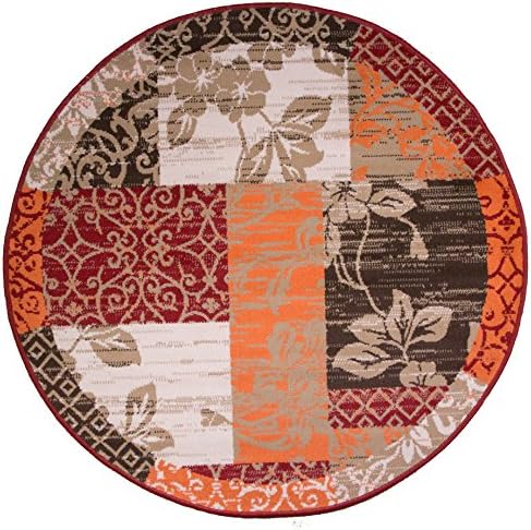 Milan Floral Patchwork Living Room Accent Area Rug