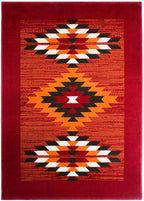 Milan Terracotta Off- Boho Aztec Tribal Living Room