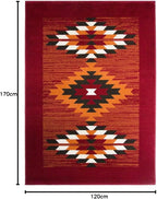 Milan Terracotta Off- Boho Aztec Tribal Living Room