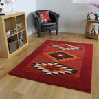 Milan Terracotta Off- Boho Aztec Tribal Living Room