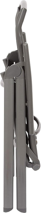 Milano High-Back Dining Chairs Padded Folding 8-Way Adjustable (Set of 2)