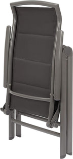 Milano High-Back Dining Chairs Padded Folding 8-Way Adjustable (Set of 2)