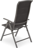Milano High-Back Dining Chairs Padded Folding 8-Way Adjustable (Set of 2)