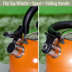 Milestone Camping 2L Whistling Kettle