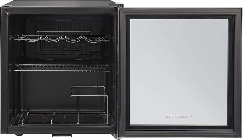 Mini Fridge 12 Bottle 46L Lockable Freestanding Stainless