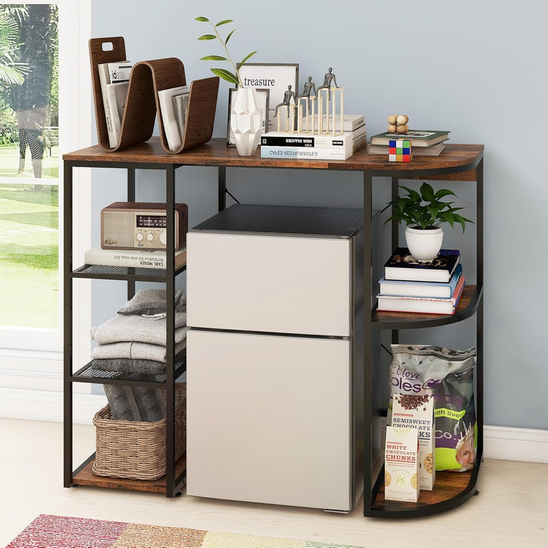 Mini Fridge Cabinet with Storage for Home Dorm