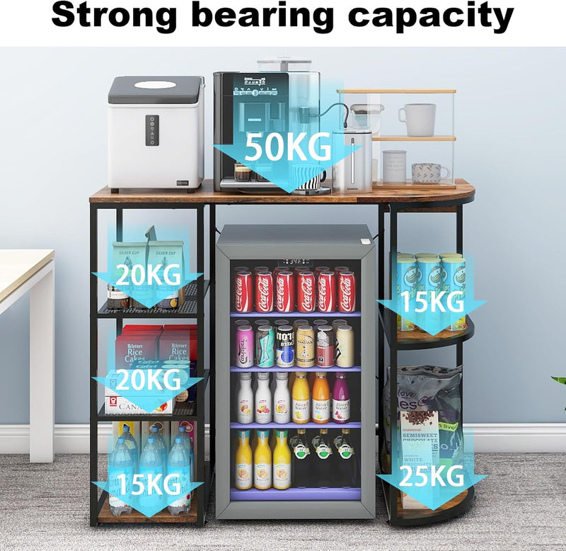 Mini Fridge Cabinet with Storage for Home Dorm