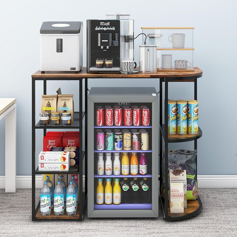 Mini Fridge Cabinet with Storage for Home Dorm