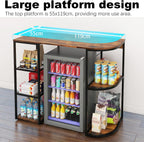 Mini Fridge Cabinet with Storage for Home Dorm