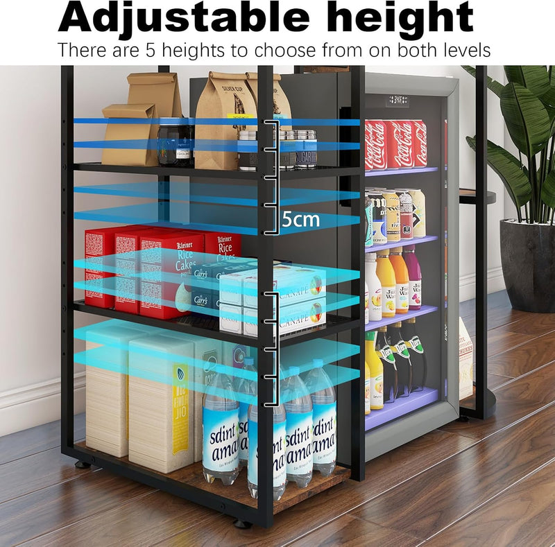 Mini Fridge Cabinet with Storage for Home Dorm