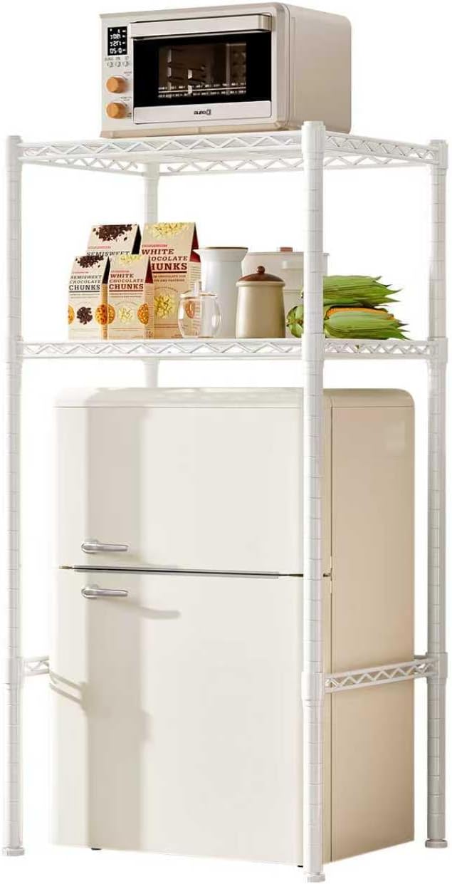 Mini Fridge Shelf Height Adjustable Storage Rack Metal