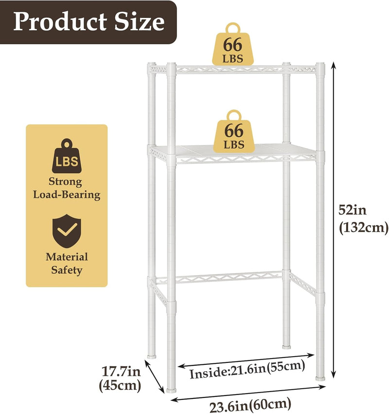 Mini Fridge Shelf Height Adjustable Storage Rack Metal