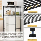Mini Fridge Shelf Height Adjustable Storage Rack Metal