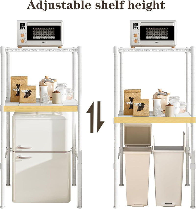 Mini Fridge Shelf Height Adjustable Storage Rack Metal