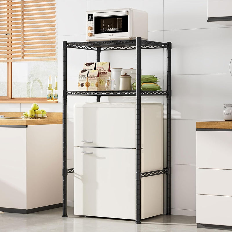 Mini Fridge Shelf Height Adjustable Storage Rack Metal