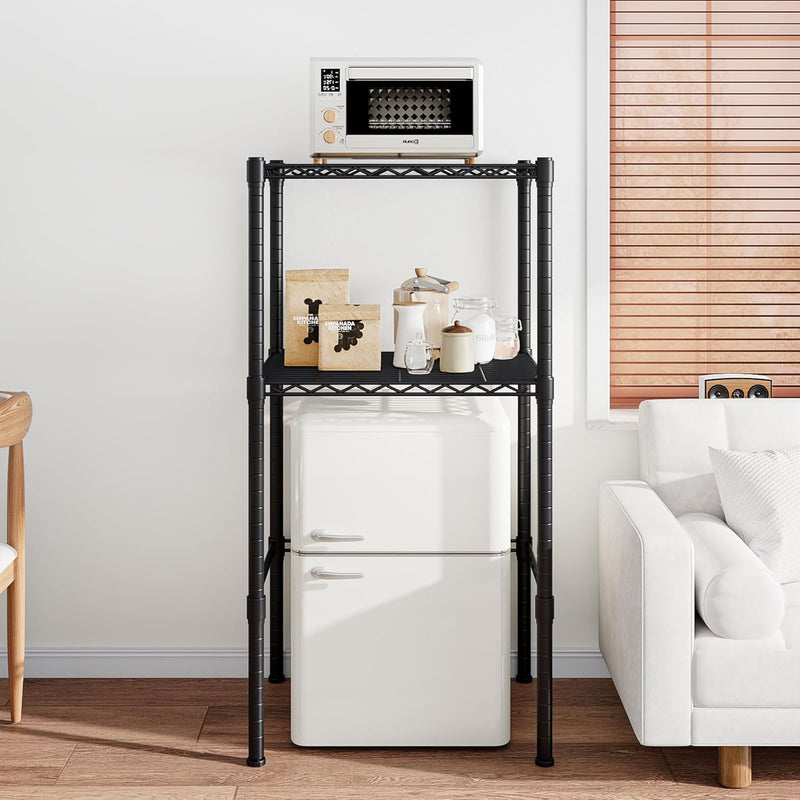 Mini Fridge Shelf Height Adjustable Storage Rack Metal