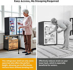 Mini Fridge Stand with 3 Storage Cabinet Beverage