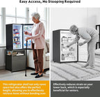Mini Fridge Stand with 3 Storage Cabinet Beverage