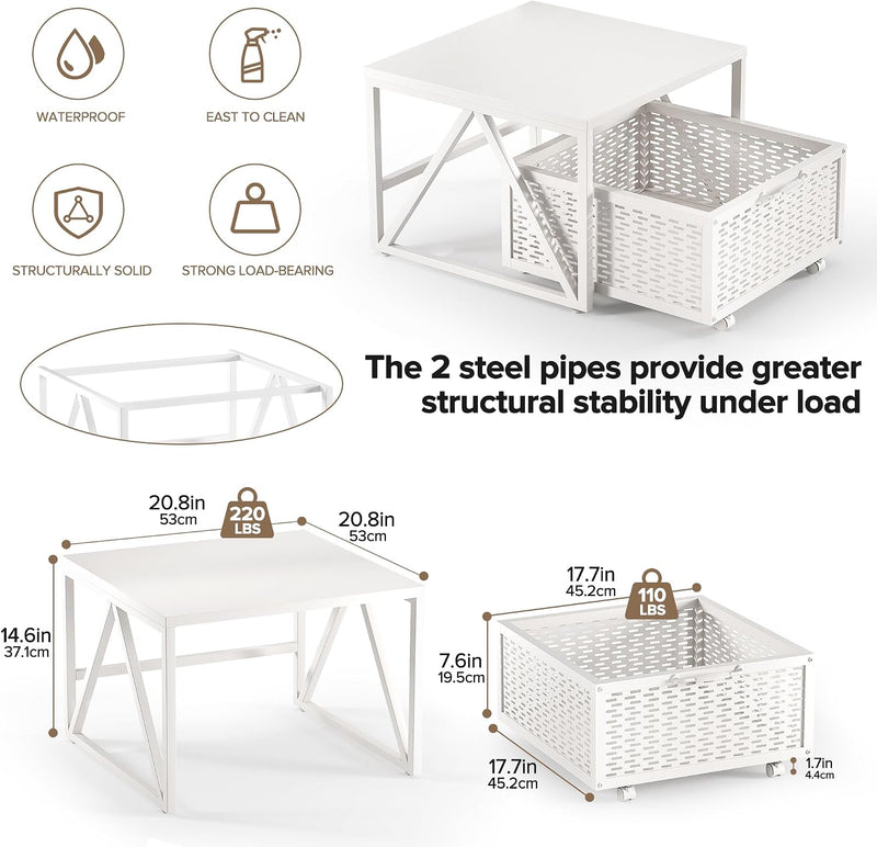 Mini Fridge Stand with Storage