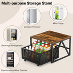 Mini Fridge Stand with Storage