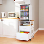 Mini Fridge Stand with Storage-Kitchen Storage Trolley
