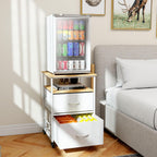 Mini Fridge Stand with Storage-Kitchen Storage Trolley