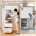 Mini Fridge Stand with Storage Wheels Drinks 167KG
