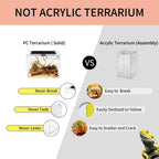 Mini Reptile Terrarium 12" X 7"x 9" Vivarium