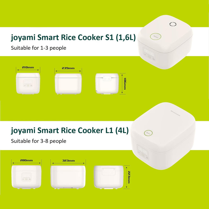 Mini Smart Rice Cooker 1.6L 3.5 Cups