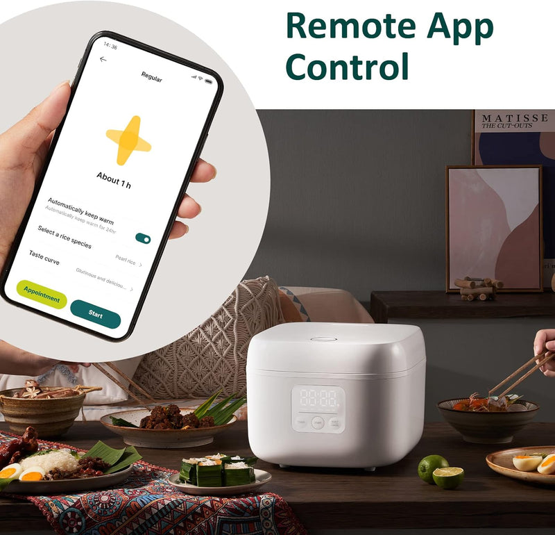 Mini Smart Rice Cooker 1.6L 3.5 Cups