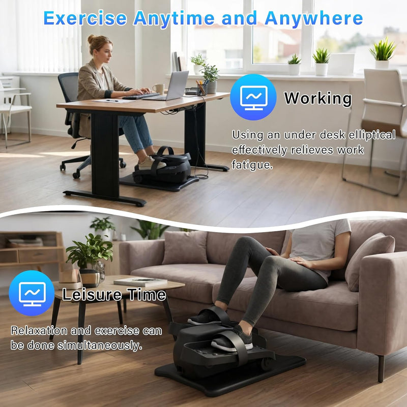 Mini Under Desk Elliptical Machine Pedal Exerciser