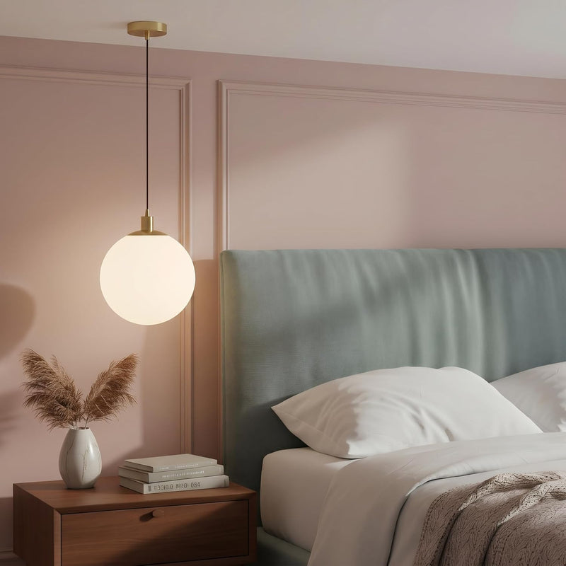 Minimalist 3-Light Cluster Pendant Finish Glass Ball Shades