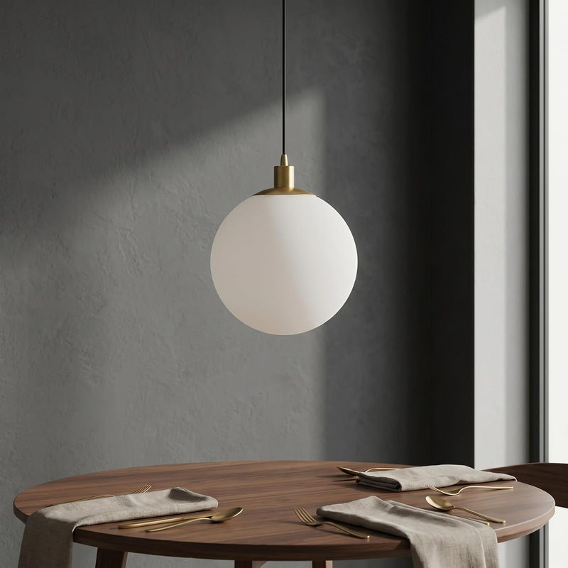 Minimalist 3-Light Cluster Pendant Finish Glass Ball Shades