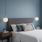 Minimalist 3-Light Cluster Pendant Finish Glass Ball Shades