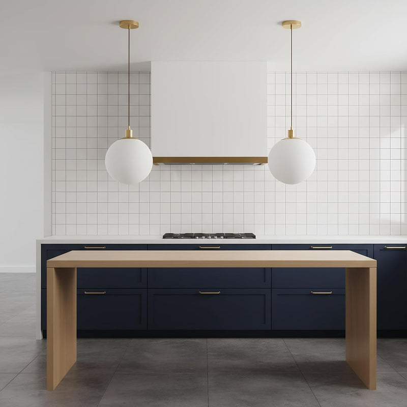 Minimalist 3-Light Cluster Pendant Finish Glass Ball Shades