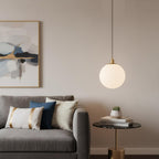 Minimalist 3-Light Cluster Pendant Finish Glass Ball Shades
