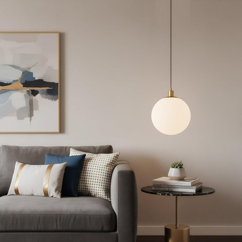 Minimalist 3-Light Cluster Pendant Finish Glass Ball Shades